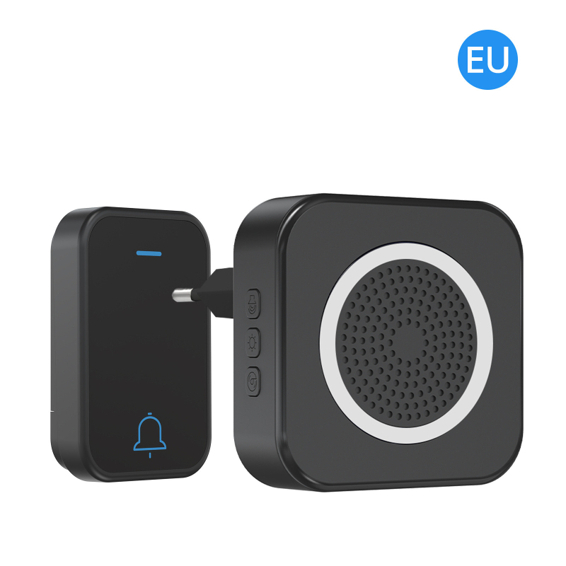 Sonerie wireless cu telecomandă, alimentare la rețea 110-250V, sonerie 63, consum 0.2W, potrivit pentru casă, birou, centru de îngrijire, hotel