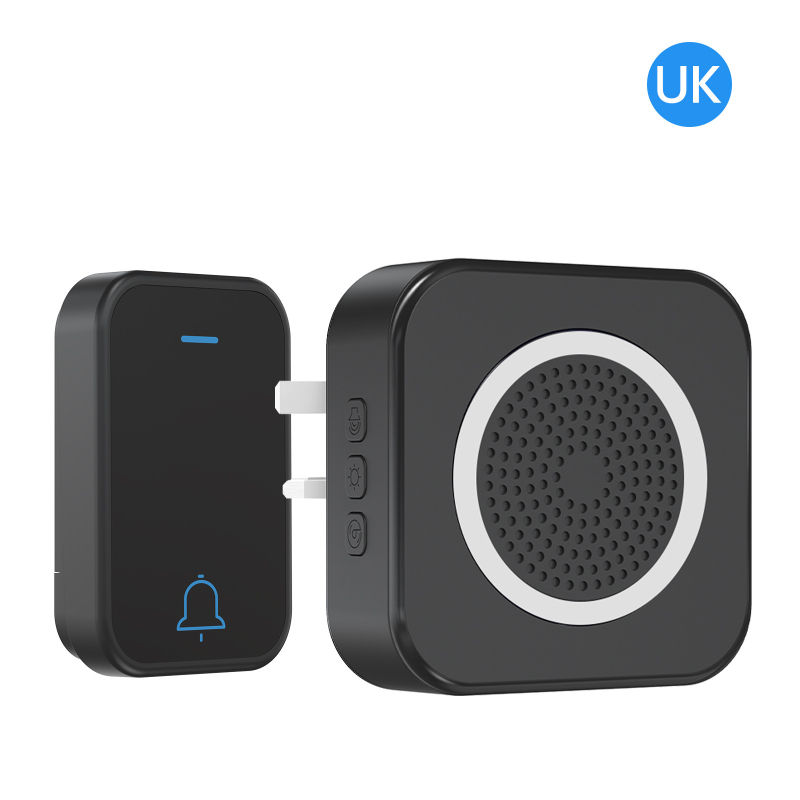 Sonerie wireless cu telecomandă, alimentare la rețea 110-250V, sonerie 63, consum 0.2W, potrivit pentru casă, birou, centru de îngrijire, hotel