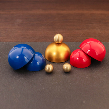 Candy-Colored Three-Tone All-Brass Dopamine mali zvono za vrata, dodatak s perlicama i bakrenim privjeskom (Model 59)