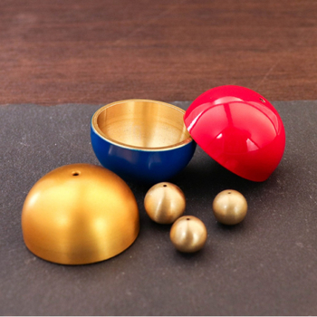Candy-Colored Three-Tone All-Brass Dopamine mali zvono za vrata, dodatak s perlicama i bakrenim privjeskom (Model 59)