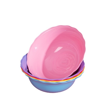 Vas de față din plastic, cu dantelă, pentru unelte de înfrumusețare, uz salon, rezistent la căderi