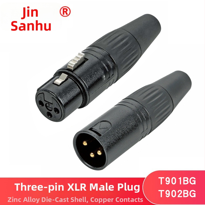 Golden Three Lakes 3-jadrový XLR mikrofónny konektor pre audio/video, ROHS, -30 až 80 °C