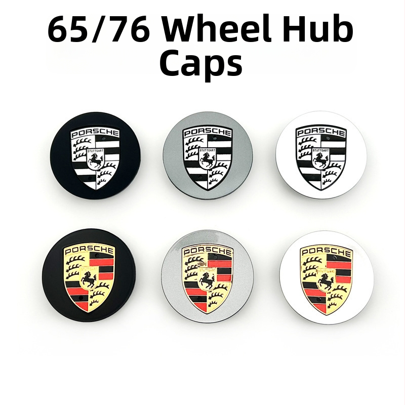 Porsche stredový kryt s farebnou etiketou, plast, Yun xi, kompatibilný s Porsche