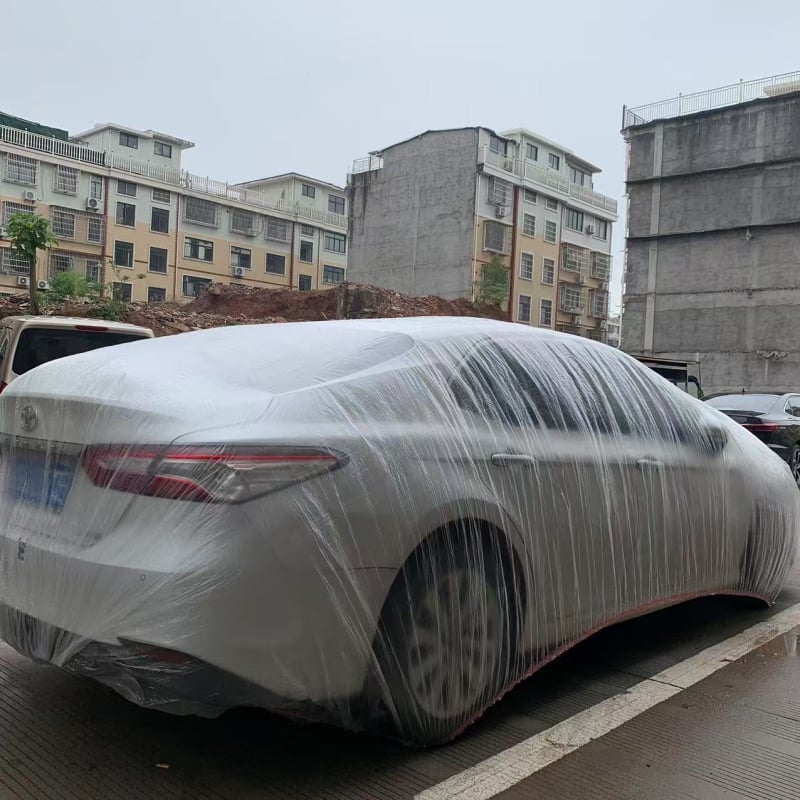 GULANG Jednokratna PEVA zaštita za automobil, prozirni kišni pokrov