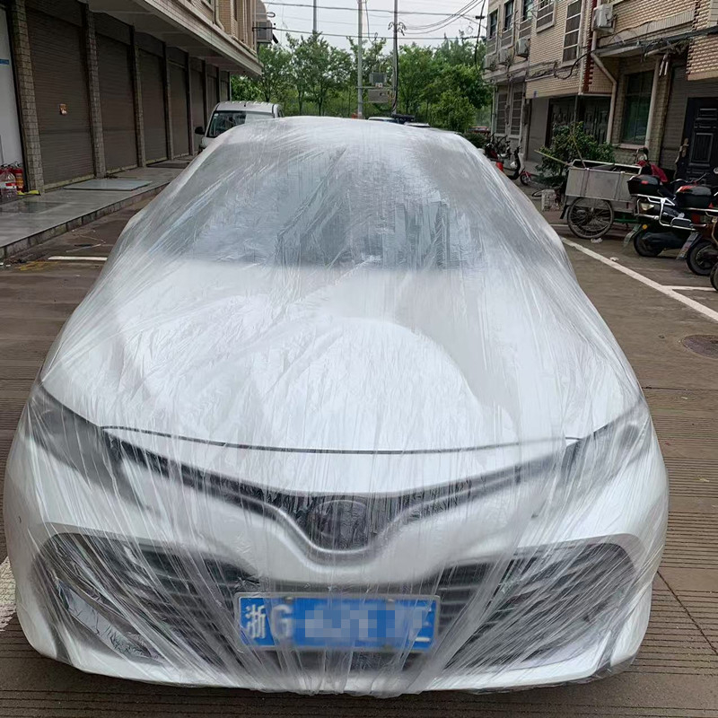 GULANG Jednokratna PEVA zaštita za automobil, prozirni kišni pokrov
