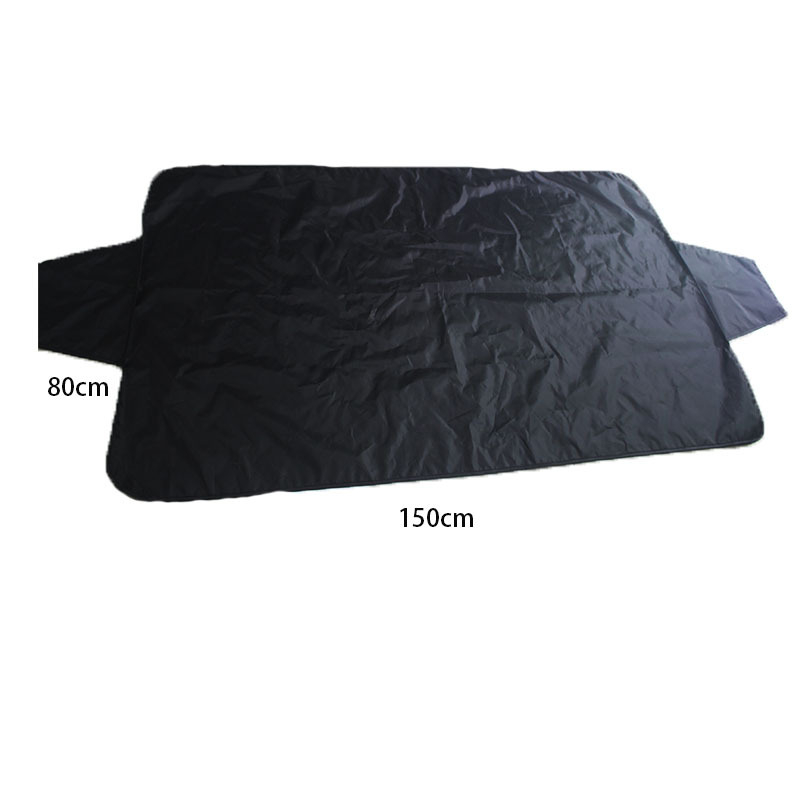 Acoperire parbriz auto — protecție împotriva degerării, zăpezii, soarelui și prafului; Mătase poliester, 200 g; Compatibil cu toate parbrizele frontale