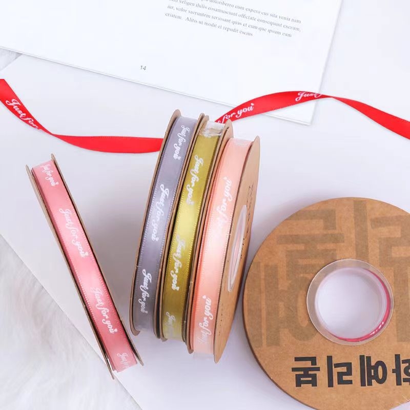 Ruban imprimat din polyester pentru ambalare - cadouri, nuntă, decor pentru prăjituri, accesorii pentru păr