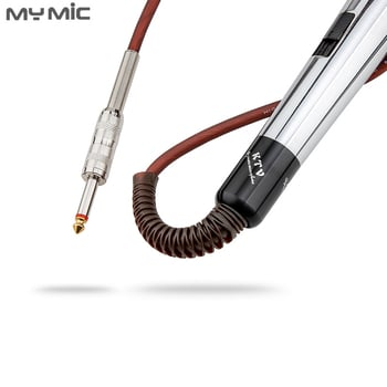 MY MIC vezetékes dinamikus mikrofon, fém testtel, színpadra, KTV-re és otthoni karaokehoz