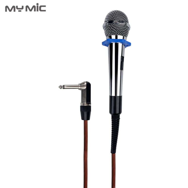 MY MIC vezetékes dinamikus mikrofon, fém testtel, színpadra, KTV-re és otthoni karaokehoz