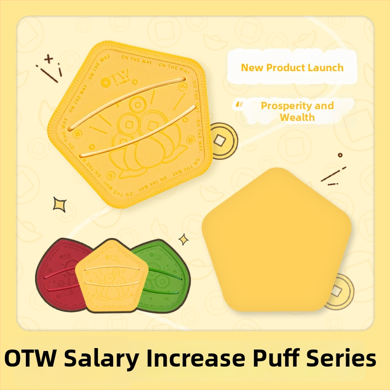 otw Púdrový puff na suchú aj mokrú aplikáciu – extrémne mäkký PU bez latexu, kapkovitý a nepravidelný tvar, 1 balenie