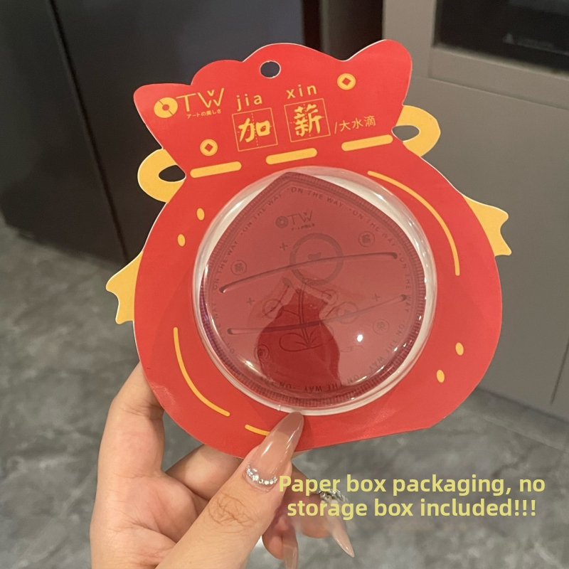 otw Púdrový puff na suchú aj mokrú aplikáciu – extrémne mäkký PU bez latexu, kapkovitý a nepravidelný tvar, 1 balenie