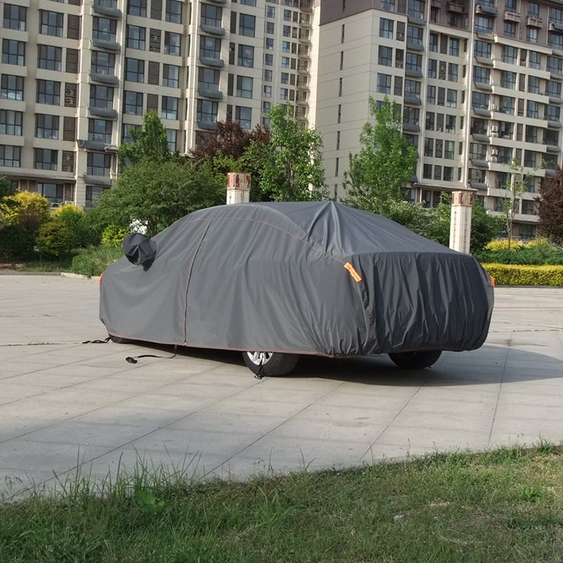 PVC pokrov za automobil s pamukom podstavom, zaštita od kiše i sunca, za sva godišnja doba (Materijal: PVC kemijsko vlakno; Kompatibilnost: automobil; Šifra proizvoda: 004; Prilagodljivo)