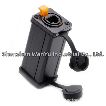 RJ45 конектор за панелно монтиране, прав проход, 8P8C, алуминиев корпус