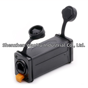 RJ45 конектор за панелно монтиране, прав проход, 8P8C, алуминиев корпус