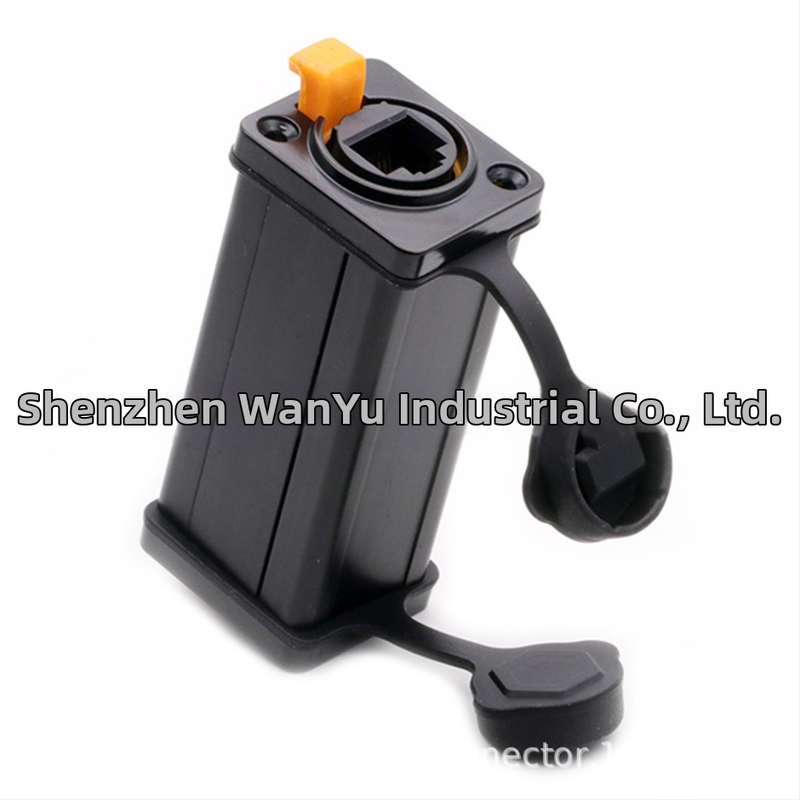 RJ45 конектор за панелно монтиране, прав проход, 8P8C, алуминиев корпус