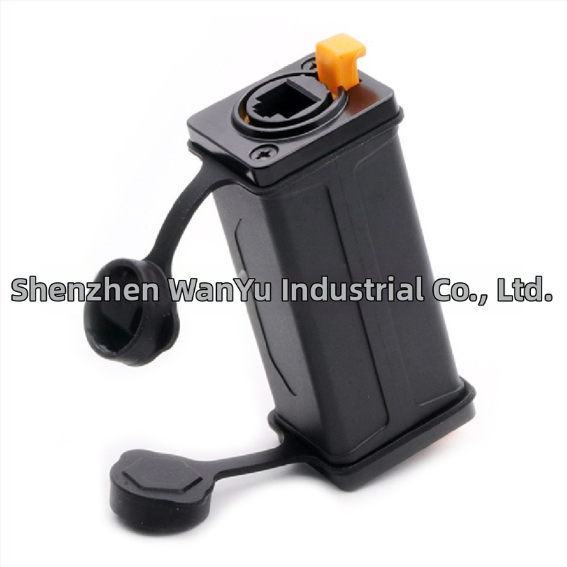 RJ45 конектор за панелно монтиране, прав проход, 8P8C, алуминиев корпус