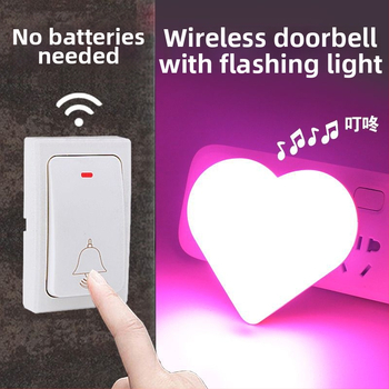 Kangfute Comfortech CMF268RED Bezdrôtový zvonček do dverí — sieťové napájanie s vlastným zdrojom, AC85–260V, 38 melódií, 0.5 W, vhodné pre domáce/office použitie