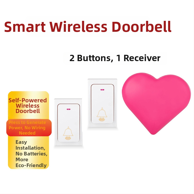 Kangfute Comfortech CMF268RED Bezdrôtový zvonček do dverí — sieťové napájanie s vlastným zdrojom, AC85–260V, 38 melódií, 0.5 W, vhodné pre domáce/office použitie