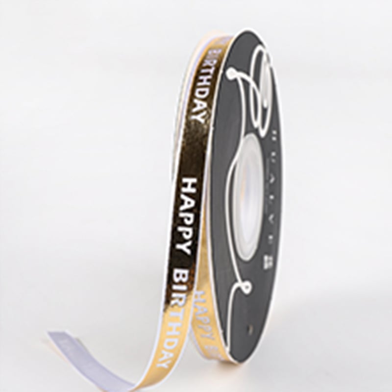  Panglică cu litere aurii pentru împachetarea cadourilor și decorarea prăjiturilor - Flower Habitat; Utilizări: DIY, ambalare cadouri, decorare prăjituri, ambalare flori