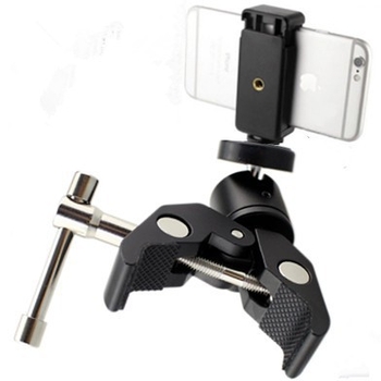 U potpuno metalni fiksni klip za fotografske opreme, aluminijska legura, nosivost 2-5 kg, težina 123 g, Crab Claw Clamp i Eagle Beak Clip