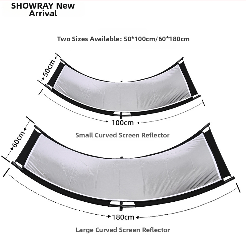 Fotografický U-tvarovaný zakrivený reflektorový panel, prenosný, značka SHOWRAY, možnosť prispôsobenia, autorizovaná súkromná značka