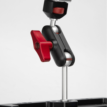 Accesorii pentru fotografie: Manizek-239 braț rotund cu cap magic din aliaj de aluminiu și clip pentru mazăre; Model Manizek-239; Material: aliaj de aluminiu; Încărcare maximă <2kg; Greutate 0.08kg