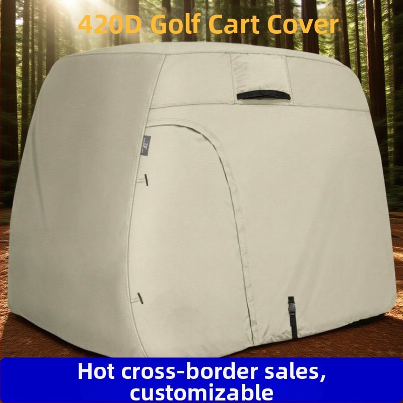 Navlaka za golf kolicu, vodootporna i otporna na prašinu, 420D Oxford tkanina, UV zaštita