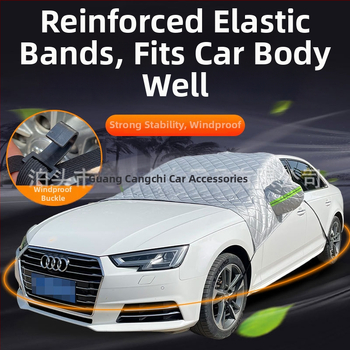 Oxfordový materiál – hrubšia ochranná pokrývka prednej časti vozidla, minimalistický štýl, 2 kg, zabudovaná montáž, určená pre predný diel vozidla