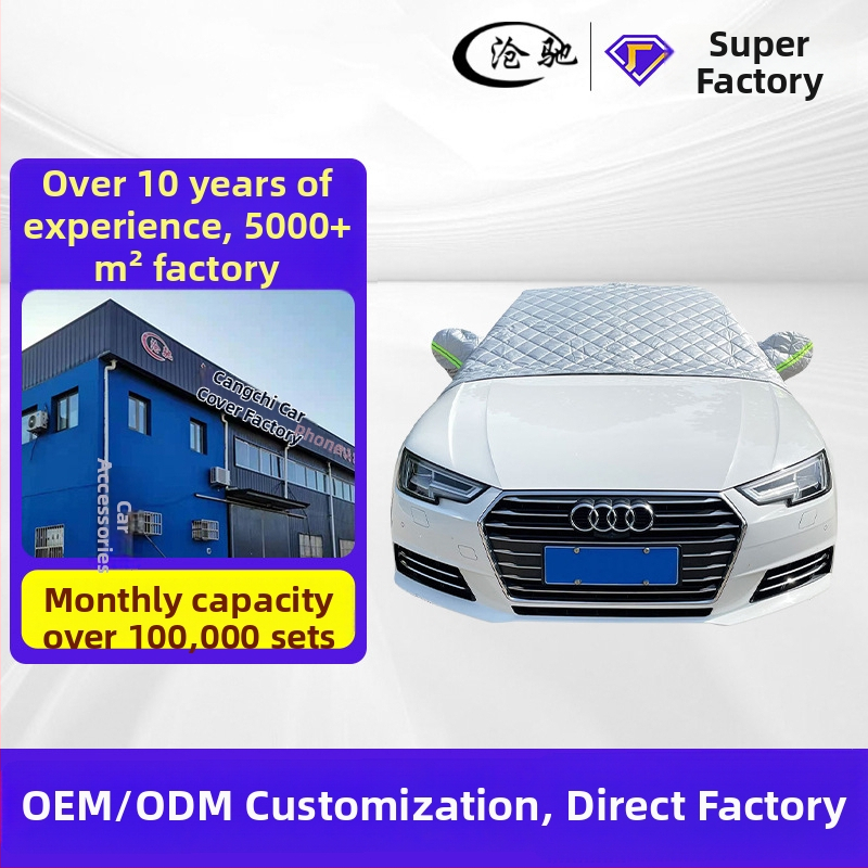 Oxfordový materiál – hrubšia ochranná pokrývka prednej časti vozidla, minimalistický štýl, 2 kg, zabudovaná montáž, určená pre predný diel vozidla