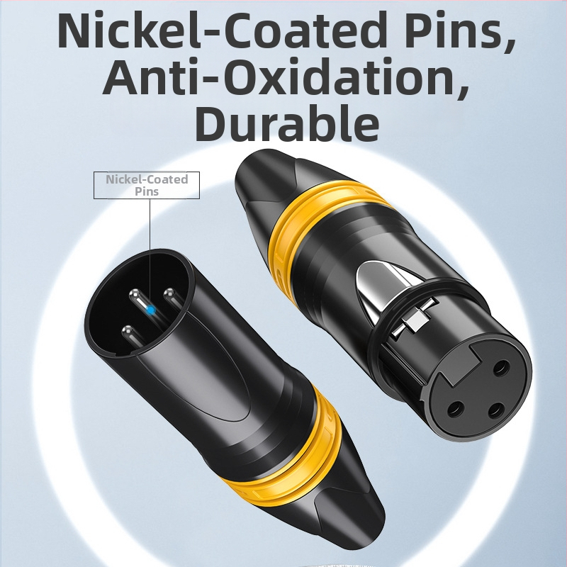 Choseal/Akihabara XLR samec a samica, trojžilný, vyvážený mikrofonný signál – káblové príslušenstvo