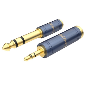 Adaptor audio Choseal/Akihabara, 3,5mm la 6,5mm, conector stereo