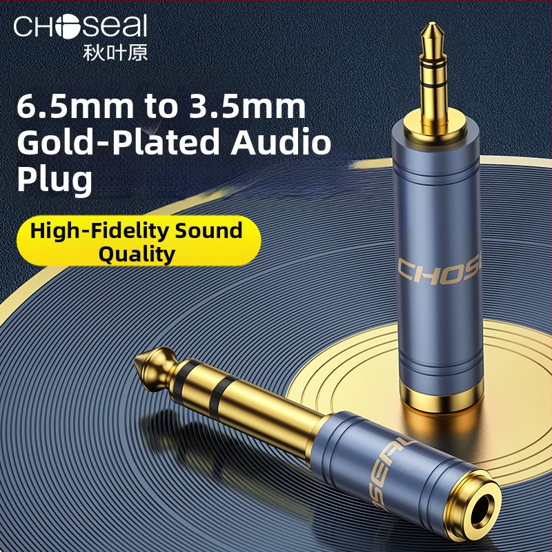 Choseal/Akihabara audio adaptér, 3,5 mm na 6,5 mm, stereo konektor
