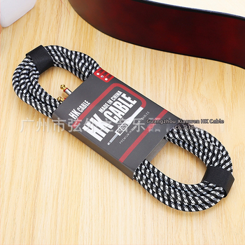 Pleteni gitarni audio kabel, 3 m, kabel za smanjenje buke za električne gitare i bas gitaru