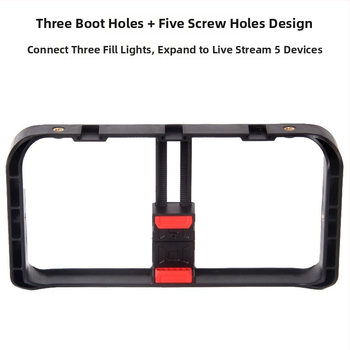 Rukoväť pre mobilný telefón s 1/4-palcovým závitom – plastová, nosnosť do 2 kg, hmotnosť 0,13 kg, na nahrávanie videa a živé vysielanie