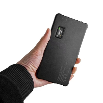 Prijenosno osvjetljenje za fotografiju za prijenos uživo s dvostrukom temperaturom boje, podesiva svjetlina, 15W LED, litij-ionska baterija 3,7V