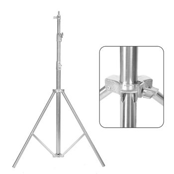 Τρίποδο για ζωντανή μετάδοση – Σταθερή βάση φωτισμού στούντιο από ανοξείδωτο ατσάλι (2,8 μ. ύψος; 20 kg φόρτο; 3 τμήματα; 25/30/35 mm διάμετρος σωλήνα)