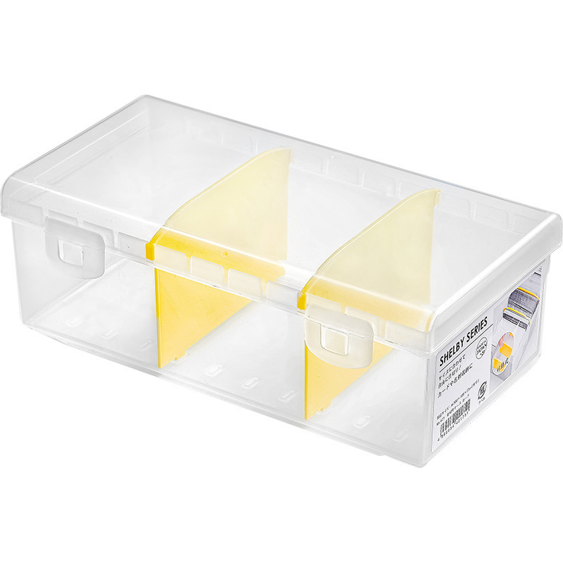 Plastični stolni organizator s pregradama — PP plast, jednostavan modern dizajn, uniformni dizajn, tiskano logotip, pakiranje 84 komada