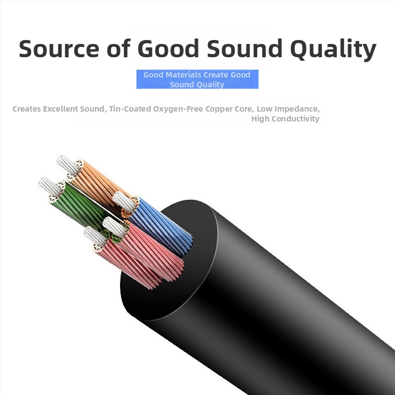 Audio kabel 3,5 mm 1-na-2 za slušalice na mobitelu i adapter mikrofona na laptopu, universalni tip; zlatno-platinirani vodiči; jezgro tiniranog bakra; bakar bez kisika; ROHS certificirano