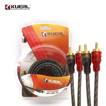 KUERL/Cool and Happy cablu RCA din cupru pur pentru audio și video auto