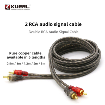 KUERL/Cool and Happy cablu RCA din cupru pur pentru audio și video auto