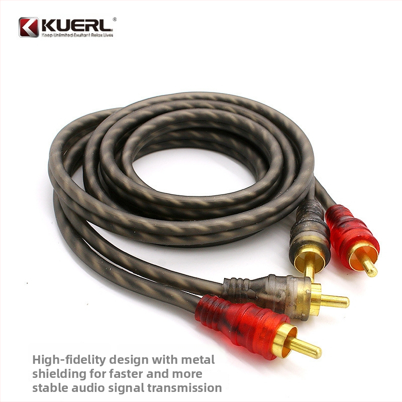 KUERL/Cool and Happy cablu RCA din cupru pur pentru audio și video auto