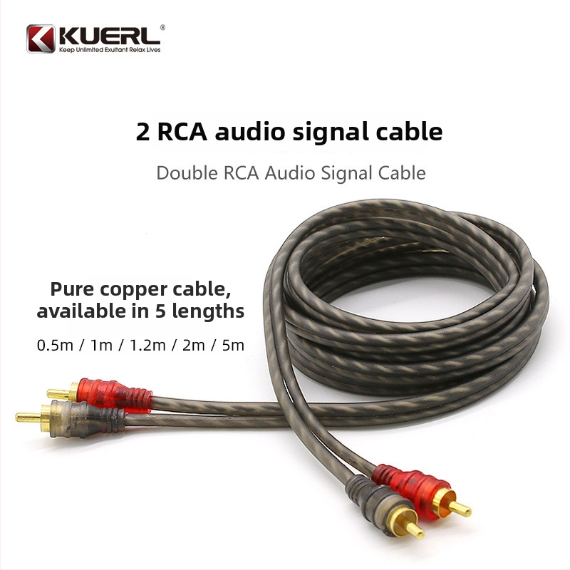 KUERL/Cool and Happy cablu RCA din cupru pur pentru audio și video auto