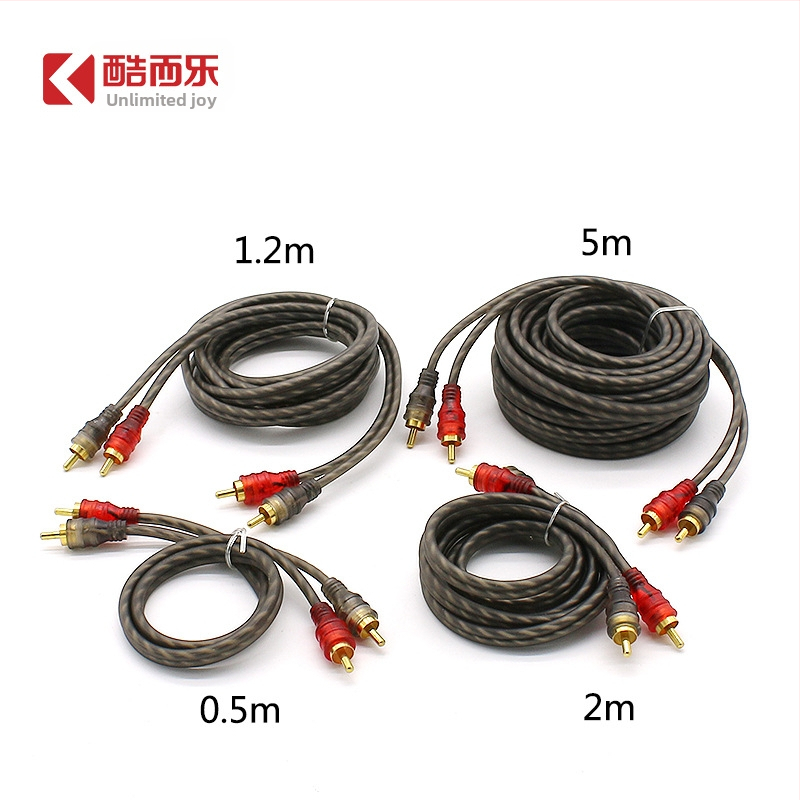 KUERL/Cool and Happy cablu RCA din cupru pur pentru audio și video auto