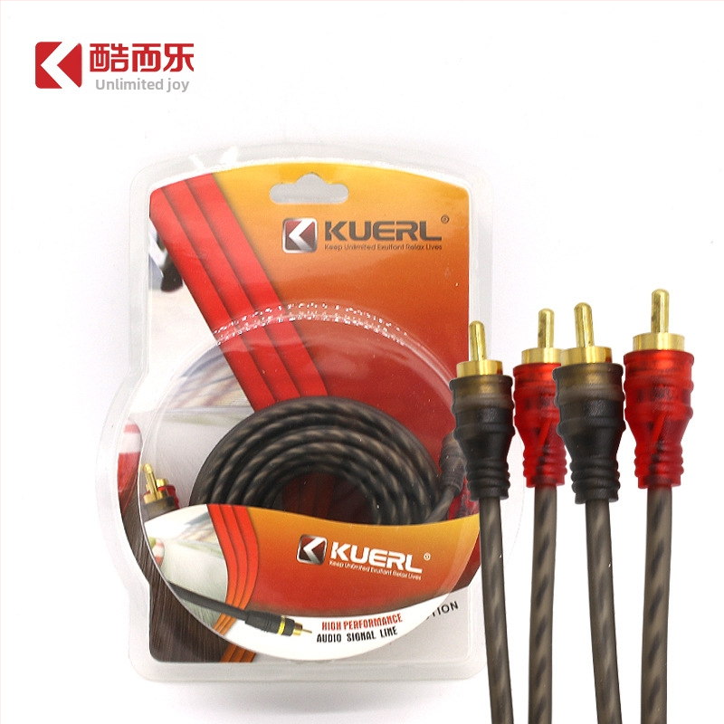 KUERL/Cool and Happy cablu RCA din cupru pur pentru audio și video auto