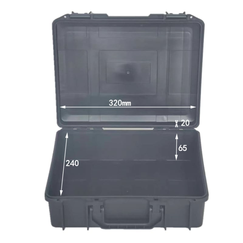 Κιβώτιο εργαλείων από PP πλαστικό με επένδυση κατά παραγγελία, αντοχή φόρτου 25 kg, τοιχώματα 2–5 mm, κατασκευή με έγχυση και συναρμολόγηση