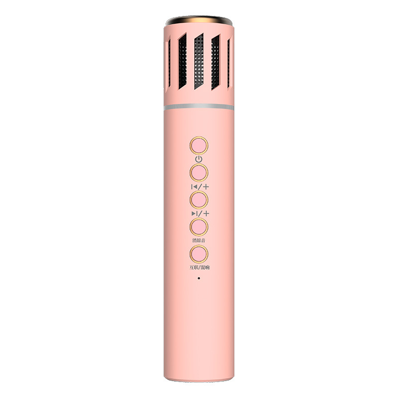 Bežični karaoke mikrofon s ugrađenim zvučnikom, Bluetooth 5.0, 6W, 1200–2000 mAh, 100 Hz–20 kHz