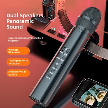 K8 profesionalni mikrofon s ugrađenom zvučnom kartom i Bluetooth 5.0, raspon frekvencija 60 Hz–15 kHz, SNR ≥85 dB