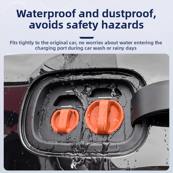 Ochranný kryt nabíjacieho portu pre elektromobily — silikón, magnetické zatváranie, prachotesný a vodotesný