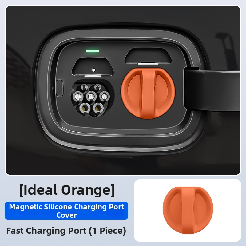 Ochranný kryt nabíjacieho portu pre elektromobily — silikón, magnetické zatváranie, prachotesný a vodotesný