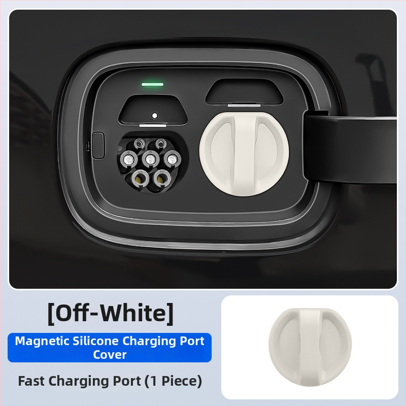 Ochranný kryt nabíjacieho portu pre elektromobily — silikón, magnetické zatváranie, prachotesný a vodotesný